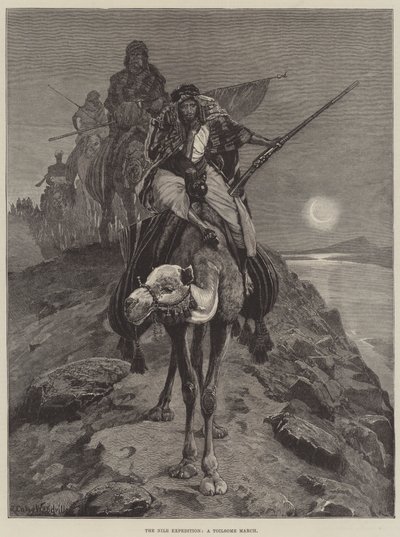 The Nile Expedition, a Toilsome March by Richard Caton Woodville junior